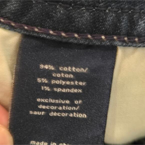 Vigoss Heritage Fit Stretch Rolled Hem Bling Pocket Jeans Plus Size‎ 24 - Picture 12 of 15